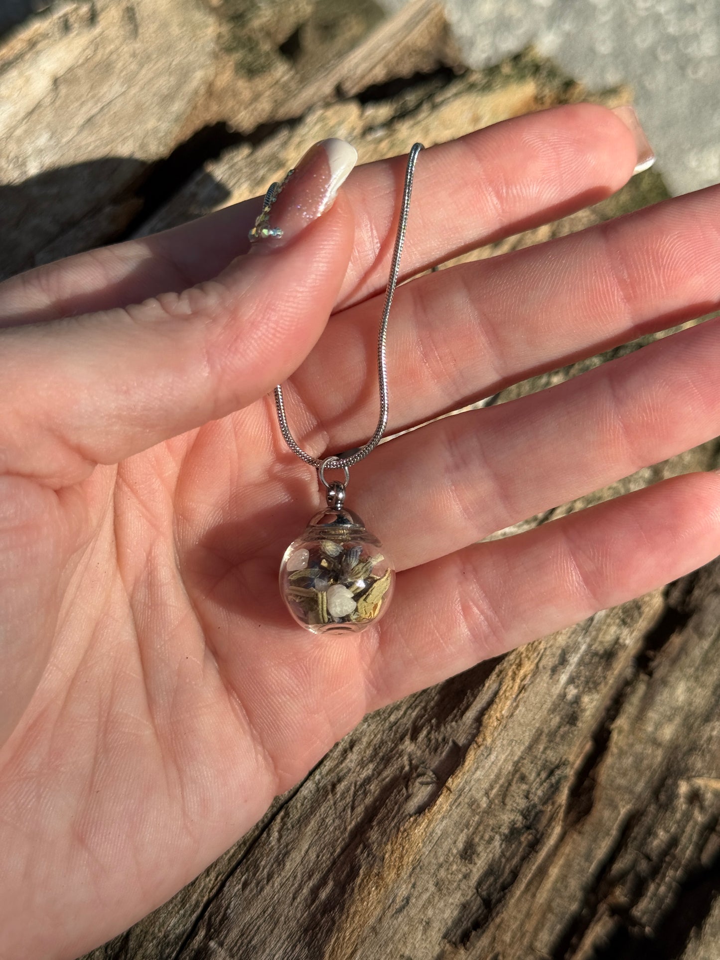 Mystical Glass Globe Intention Jewelry