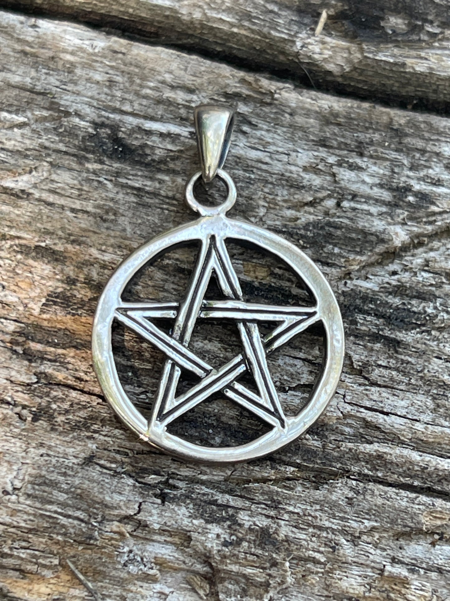 Pentacle Sterling Silver Tiny Pendant
