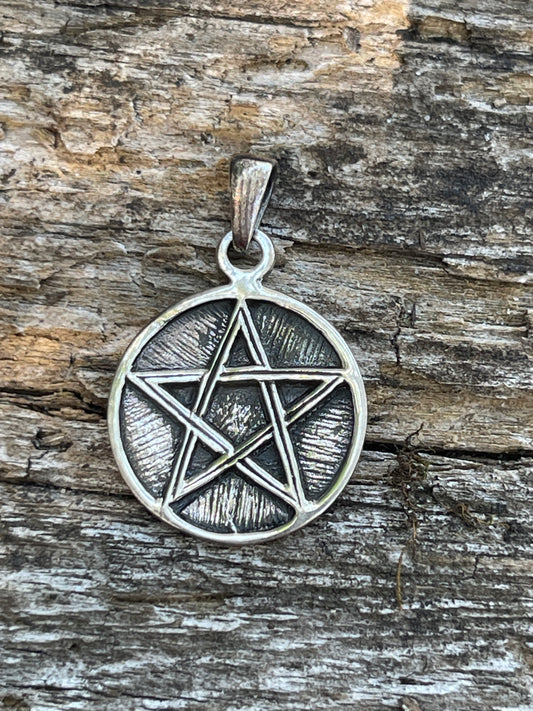 Pentacle Sterling Silver Small Pendant