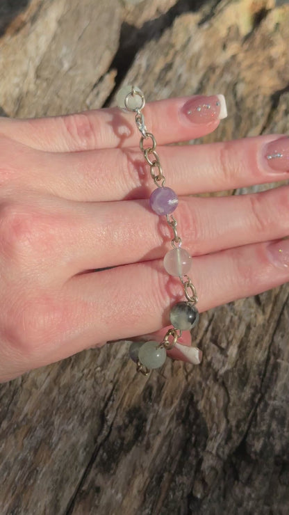 Flourite Chain Handmade Bracelet