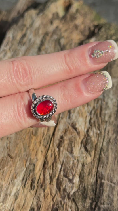 Adjustable Opal Rings By Charels Albert